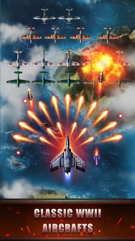 顶级战斗机二战飞机射手游戏下载_顶级战斗机二战飞机射手游戏最新手机版v4 运行截图1