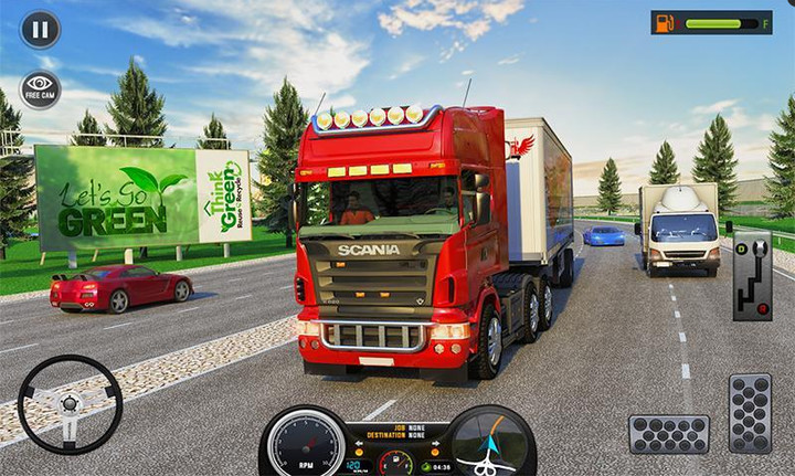 欧洲卡车驾驶模拟器2019破解版_欧洲卡车驾驶模拟器无限金币版下载网 运行截图1