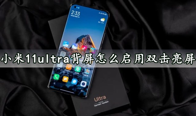 小米11ultra背屏怎么启用双击亮屏 这么做简直太简单了