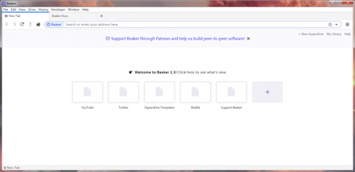 Beaker浏览器下载_Beaker浏览器燃杯最新版v1.1 运行截图2
