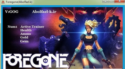 Foregone四项修改器下载-Foregone四项修改器v1.1电脑版下载 运行截图1