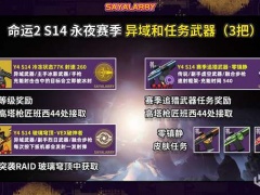 命运2永夜赛季全新武器出处及技能详解[多图]