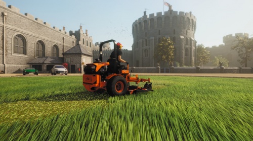 草坪割草模拟器中文版-草坪割草模拟器Lawn Mowing Simulator预约 运行截图1
