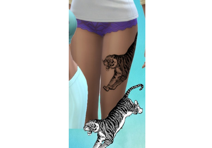 模拟人生4老虎腿部纹身MOD下载-模拟人生4老虎腿部纹身MODv1.38电脑版下载