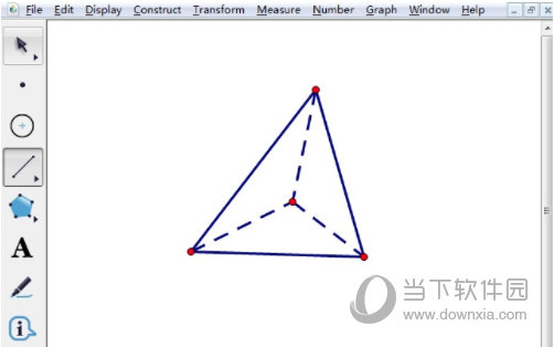几何画板如何画三棱锥