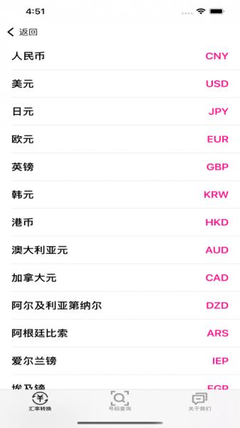 汇率号码查软件下载_汇率号码查手机版下载v1.0 安卓版 运行截图1