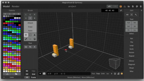 MagicaVoxel win汉化版下载_MagicaVoxel win汉化版(体素编辑器)最新版v0.97.4 运行截图4