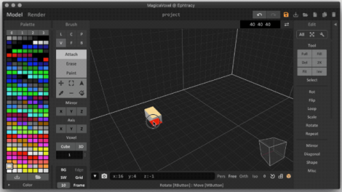 MagicaVoxel下载_MagicaVoxel 3d像素软件最新版v0.97.4 运行截图2