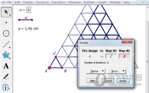 几何画板怎么画三角形网格