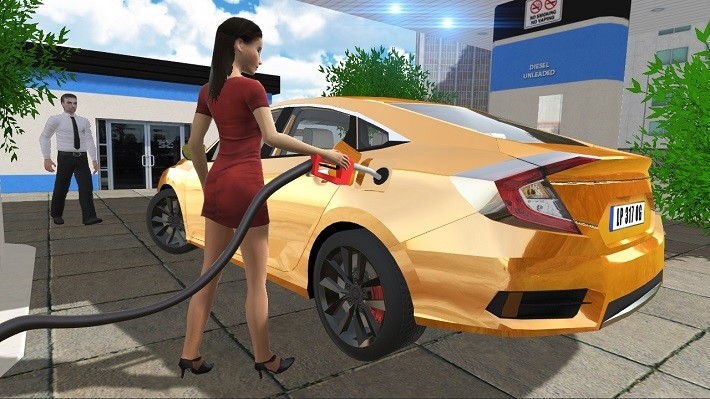 汽车模拟器城市驾驶中文版游戏下载_汽车模拟器城市驾驶中文版下载v1.1 安卓版 运行截图3