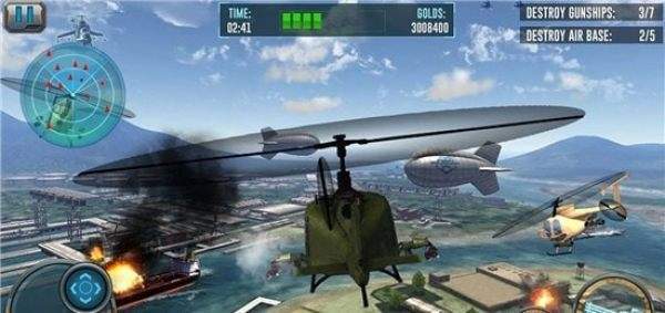 武装直升机空中支援3D游戏下载_武装直升机空中支援3D安卓版 运行截图2