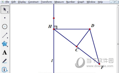 几何画板怎么自定义变换制作抛物线