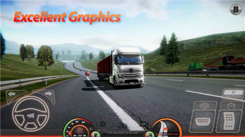 卡车模拟器欧洲2破解版游戏下载_卡车模拟器欧洲2破解版手游安卓免费下载v0.22 安卓版 运行截图1