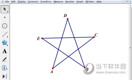 几何画板如何制作旋转的五角星