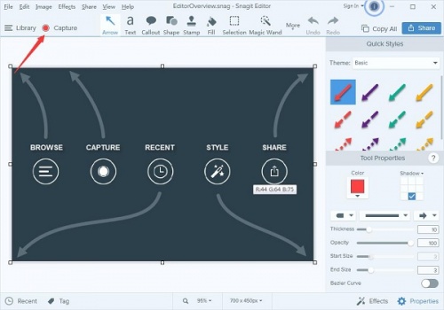 Snagit免费版下载_Snagit免费版绿色最新版v19.0.1.2448 运行截图3