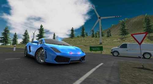 欧洲豪华汽车游戏下载_欧洲豪华汽车模拟破解版v2.11下载 运行截图1