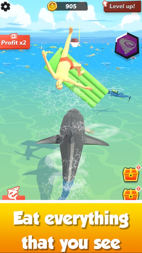 鲨鱼世界生存模拟游戏下载_鲨鱼世界生存模拟手游最新版下载v2.6 安卓版 运行截图1