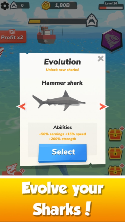 鲨鱼世界生存模拟游戏下载_鲨鱼世界生存模拟手游最新版下载v2.6 安卓版 运行截图2
