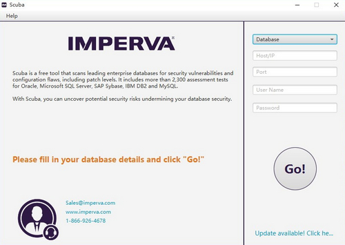 Scuba(数据库扫描工具)软件下载_Scuba(数据库扫描工具) v3.0.2.12 运行截图1