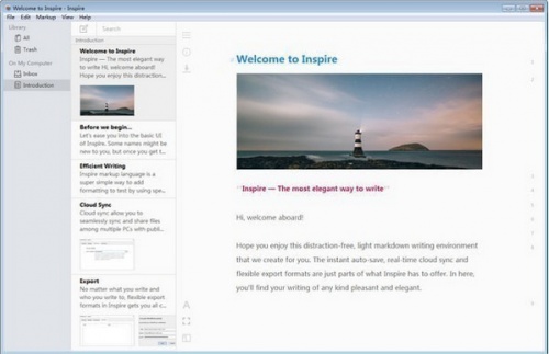 Inspire灵感写作软件软件下载_Inspire灵感写作软件 v3.9.0 运行截图1