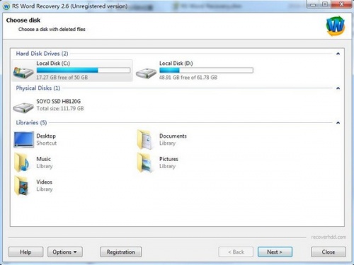 Word文档恢复软件 RS Word Recovery软件下载_Word文档恢复软件 RS Word Recovery v3.8 运行截图1
