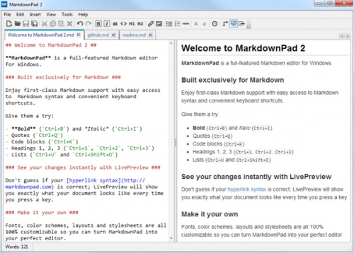 MarkdownPad2编辑器软件下载_MarkdownPad2编辑器 v2.5.0.27920 运行截图1