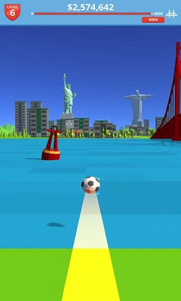飞翔的足球破解版无限金币-飞翔的足球游戏下载 运行截图1