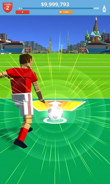 飞翔的足球破解版无限金币-飞翔的足球游戏下载 运行截图2