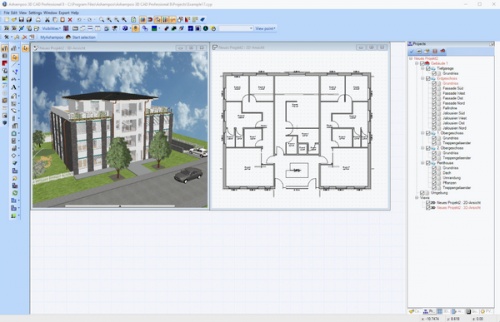 Ashampoo 3D CAD Professional 8 室内设计软件软件下载_Ashampoo 3D CAD Professional 8 室内设计软件 v8.0.0 运行截图1
