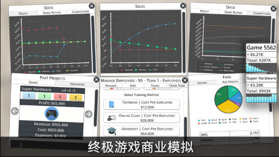 游戏工作室大亨3无限美金版下载_游戏工作室大亨3汉化破解版 运行截图2