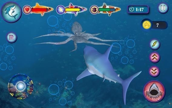 海洋鲨鱼模拟器游戏下载-海洋鲨鱼模拟器安卓版最新下载 运行截图1
