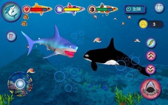 海洋鲨鱼模拟器游戏下载-海洋鲨鱼模拟器安卓版最新下载 运行截图2