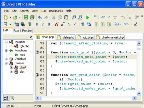 DzSoft PHP Editor PHP编程软件软件下载_DzSoft PHP Editor PHP编程软件 v4.2.7.8 运行截图1