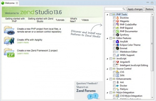Zend Studio PHP集成开发环境软件下载_Zend Studio PHP集成开发环境 v13.6.1 运行截图1