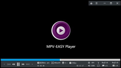 MPV_EASY Player(MPV播放器)软件下载_MPV_EASY Player(MPV播放器) v0.33.0.13 运行截图1