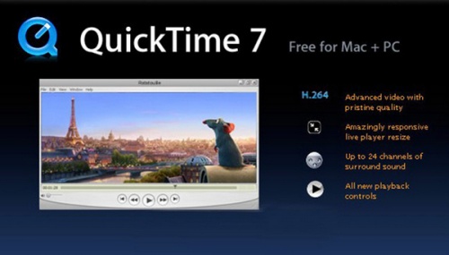 QuickTime播放器软件下载_QuickTime播放器 v7.7.9 运行截图1