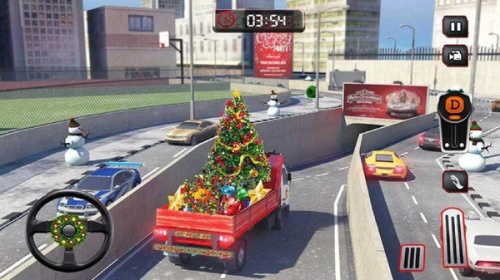 圣诞爬山卡车模拟器游戏下载_圣诞爬山卡车模拟器手游安卓版下载v1.2 安卓版 运行截图2