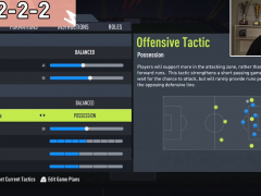 FIFA 22 4222阵型推荐 战术板指令分享