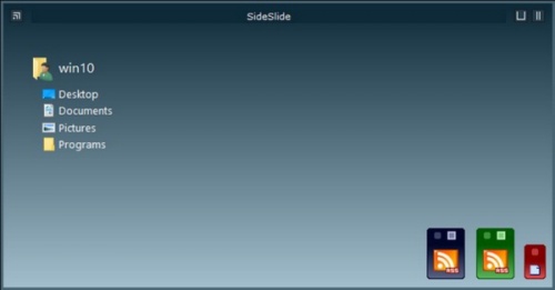 SideSlide(全能迷你桌面)软件下载_SideSlide(全能迷你桌面) v4.93 运行截图1