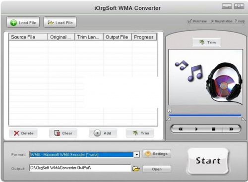 iOrgSoft WMA Converter(WMA音频格式转换器)软件下载_iOrgSoft WMA Converter(WMA音频格式转换器) v1.6.5 运行截图1
