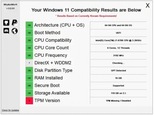 windows11 第三方检测工具whynotwin11下载_windows11 第三方检测工具whynotwin11免费最新版v2.3.1.0 运行截图3