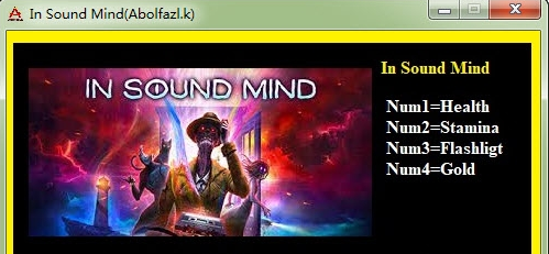 In Sound Mind四项修改器下载-In Sound Mind四项修改器电脑版下载v2021.10.12 运行截图1