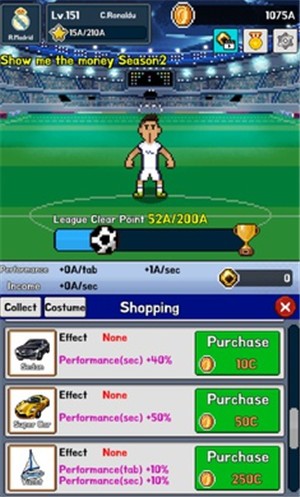 足球明星点击养成中文版游戏下载_足球明星点击养成手机下载v0.1 安卓版 运行截图3