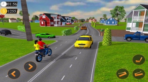 摩托出租车模拟器手机版下载_摩托出租车模拟器游戏下载v1 安卓版 运行截图3