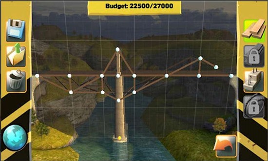桥梁建筑师游戏下载中文版_桥梁建筑师中文手机版下载v3.7 安卓版 运行截图1