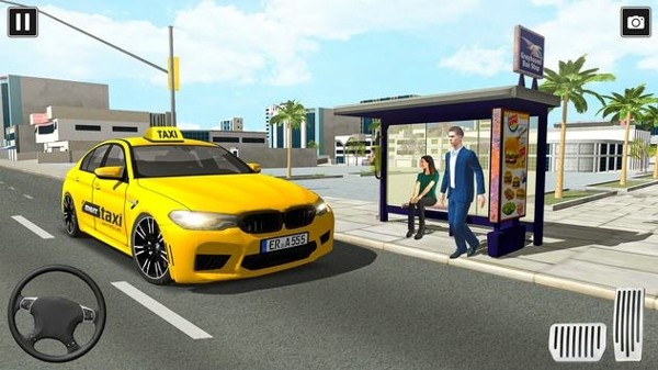 出租车疯狂司机模拟器3D手游下载_出租车疯狂司机模拟器3D免费版下载v1.0 安卓版 运行截图2