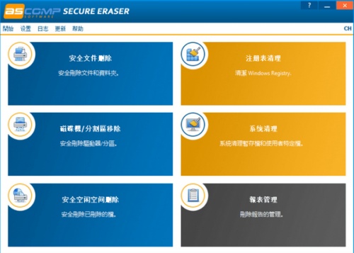 ASCOMP Secure Eraser 硬盘安全橡皮擦软件下载_ASCOMP Secure Eraser 硬盘安全橡皮擦 v5.3.12 运行截图1