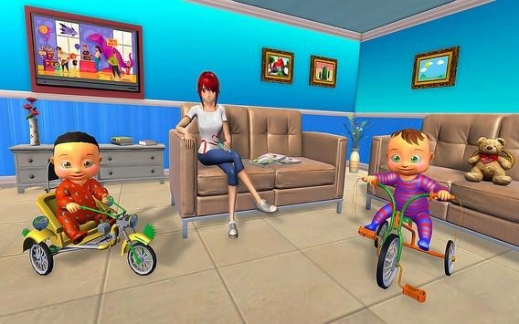 双胞胎妈妈模拟器3D游戏下载_双胞胎妈妈模拟器3D手机版下载v1.0.2 安卓版 运行截图2