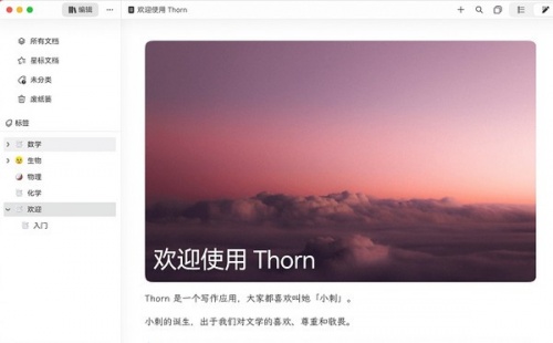 Thorn写作软件软件下载_Thorn写作软件 v0.1.39 运行截图1
