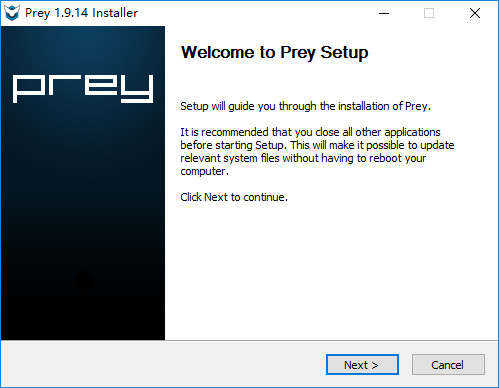 Prey(手机笔记本防盗软件)软件下载_Prey(手机笔记本防盗软件) v1.9.14 运行截图1